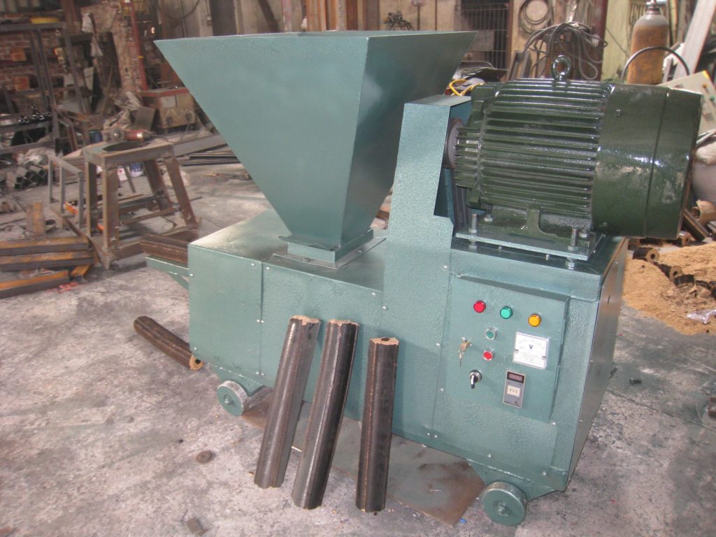 dây chuyền ép than mùn cưa